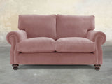 Hetty Snug 2 Seat Sofa In Pink Lush Velvet