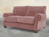 Hetty Snug 2 Seat Sofa In Pink Lush Velvet