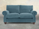 Hetty Snug 2 Seat Sofa In Sky Lush Velvet