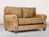 Hetty Snug 2 Seat Sofa In Tan Vintage Leather