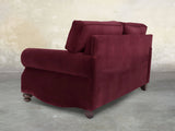 Hetty Snug 2 Seat Sofa In Wine Lush Velvet