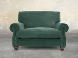 Hetty Snuggler In Aqua Lush Velvet