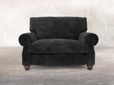 Hetty Snuggler In Black Cat Vintage Velvet