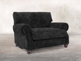 Hetty Snuggler In Black Cat Vintage Velvet