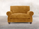 Hetty Snuggler In Gold Vintage Velvet