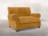 Hetty Snuggler In Gold Vintage Velvet