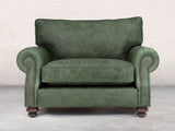 Hetty Snuggler In Green Vintage Leather