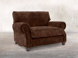 Hetty Snuggler In Hickory Vintage Velvet