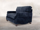 Hetty Snuggler In Indigo Vintage Velvet