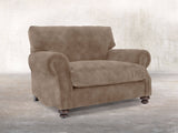 Hetty Snuggler In Mocha Vintage Velvet