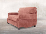 Hetty Snuggler In Pink Blush Vintage Velvet