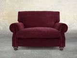 Hetty Snuggler In Wine Lush Velvet