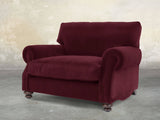 Hetty Snuggler In Wine Lush Velvet