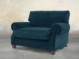 Hetty Snuggler In Blue Lush Velvet