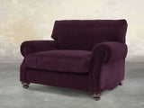 Hetty Snuggler In Grape Lush Velvet
