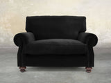 Hetty Snuggler In Jet Black Lush Velvet