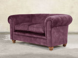 Jasper 2 Seat Chesterfield Sofa In Imperial Vintage Velvet