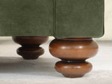 Jasper 2 Seat Chesterfield Sofa In Jade Vintage Velvet