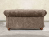 Jasper 2 Seat Chesterfield Sofa In Otter Vintage Velvet