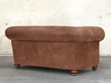 Jasper 2 Seat Chesterfield Sofa In Hazel Soft 'n' Easy Leather