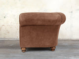 Jasper 2 Seat Chesterfield Sofa In Hazel Soft 'n' Easy Leather