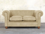 Jasper 2 Seat Chesterfield Sofa In Oyster Soft 'n' Easy Leather