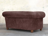 Jasper 2 Seat Chesterfield Sofa In Peat Soft 'n' Easy Leather