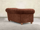 Jasper 3 Seat Chesterfield Sofa In Burnt Umber Vintage Velvet