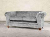 Jasper 3 Seat Chesterfield Sofa In Dove Vintage Velvet