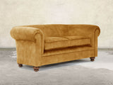 Jasper 3 Seat Chesterfield Sofa In Gold Vintage Velvet