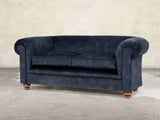 Jasper 3 Seat Chesterfield Sofa In Indigo Vintage Velvet
