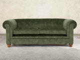 Jasper 3 Seat Chesterfield Sofa In Jade Vintage Velvet