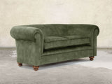 Jasper 3 Seat Chesterfield Sofa In Jade Vintage Velvet