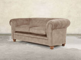 Jasper 3 Seat Chesterfield Sofa In Mocha Vintage Velvet