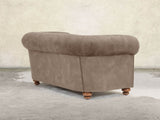 Jasper 3 Seat Chesterfield Sofa In Mocha Vintage Velvet