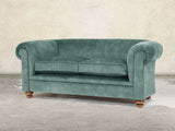 Jasper 3 Seat Chesterfield Sofa In Ocean Storm Vintage Velvet