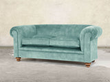 Jasper 3 Seat Chesterfield Sofa In Summer Mist Vintage Velvet