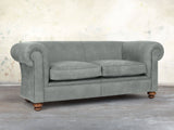 Jasper 3 Seat Chesterfield Sofa In Ash Soft 'n' Easy Leather