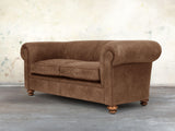 Jasper 3 Seat Chesterfield Sofa In Bracken Soft 'n' Easy Leather