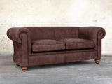Jasper 3 Seat Chesterfield Sofa In Peat Soft 'n' Easy Leather