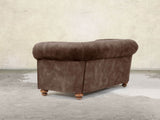 Jasper 4 Seat Chesterfield Sofa In Hickory Vintage Velvet
