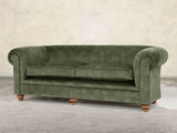 Jasper 4 Seat Chesterfield Sofa In Jade Vintage Velvet