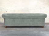 Jasper 4 Seat Chesterfield Sofa In Ash Soft 'n' Easy Leather