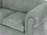 Jasper 4 Seat Chesterfield Sofa In Ash Soft 'n' Easy Leather
