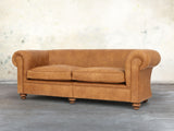 Jasper 4 Seat Chesterfield Sofa In Camel Soft 'n' Easy Leather