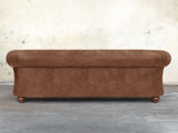Jasper 4 Seat Chesterfield Sofa In Hazel Soft 'n' Easy Leather