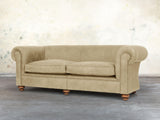 Jasper 4 Seat Chesterfield Sofa In Oyster Soft 'n' Easy Leather