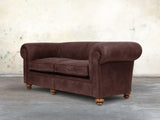 Jasper 4 Seat Chesterfield Sofa In Peat Soft 'n' Easy Leather