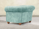 Jasper Chesterfield Chair In Summer Mist Vintage Velvet
