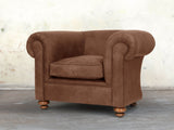 Jasper Chesterfield Chair In Hazel Soft 'n' Easy Leather